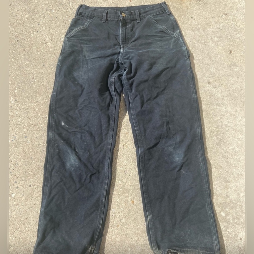 Carhartt lined carpenter pants